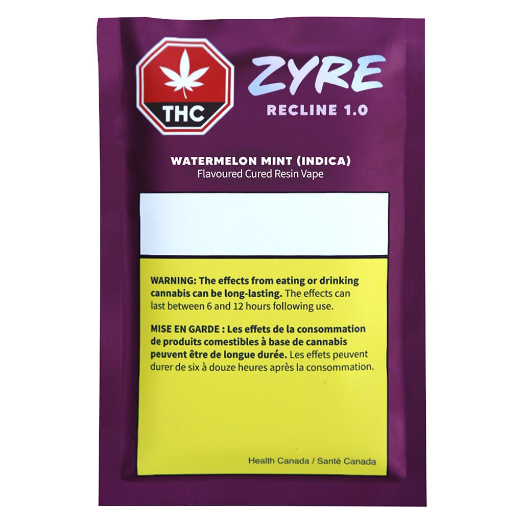 Recline 1.0 - Watermelon Mint Flavoured Cured Resin 510 1g <br>Indica <br>81.5% - Image 2