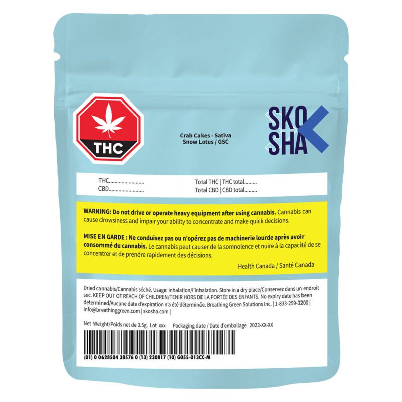 Skosha Crab Cakes 3.5g Montrose Cannabis