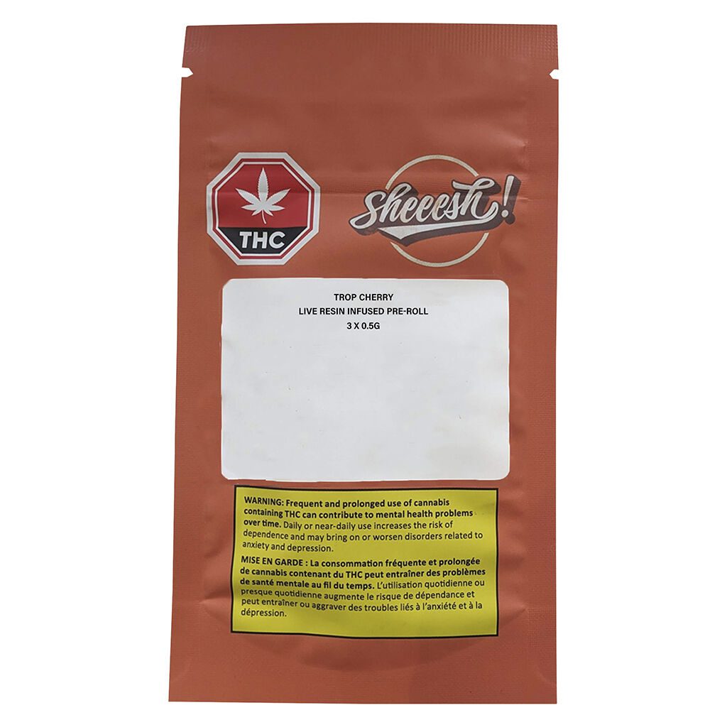 Trop Cherry Infused Pre-Rolls 3 Pack <br>Sativa <br>40.1% - Image 2