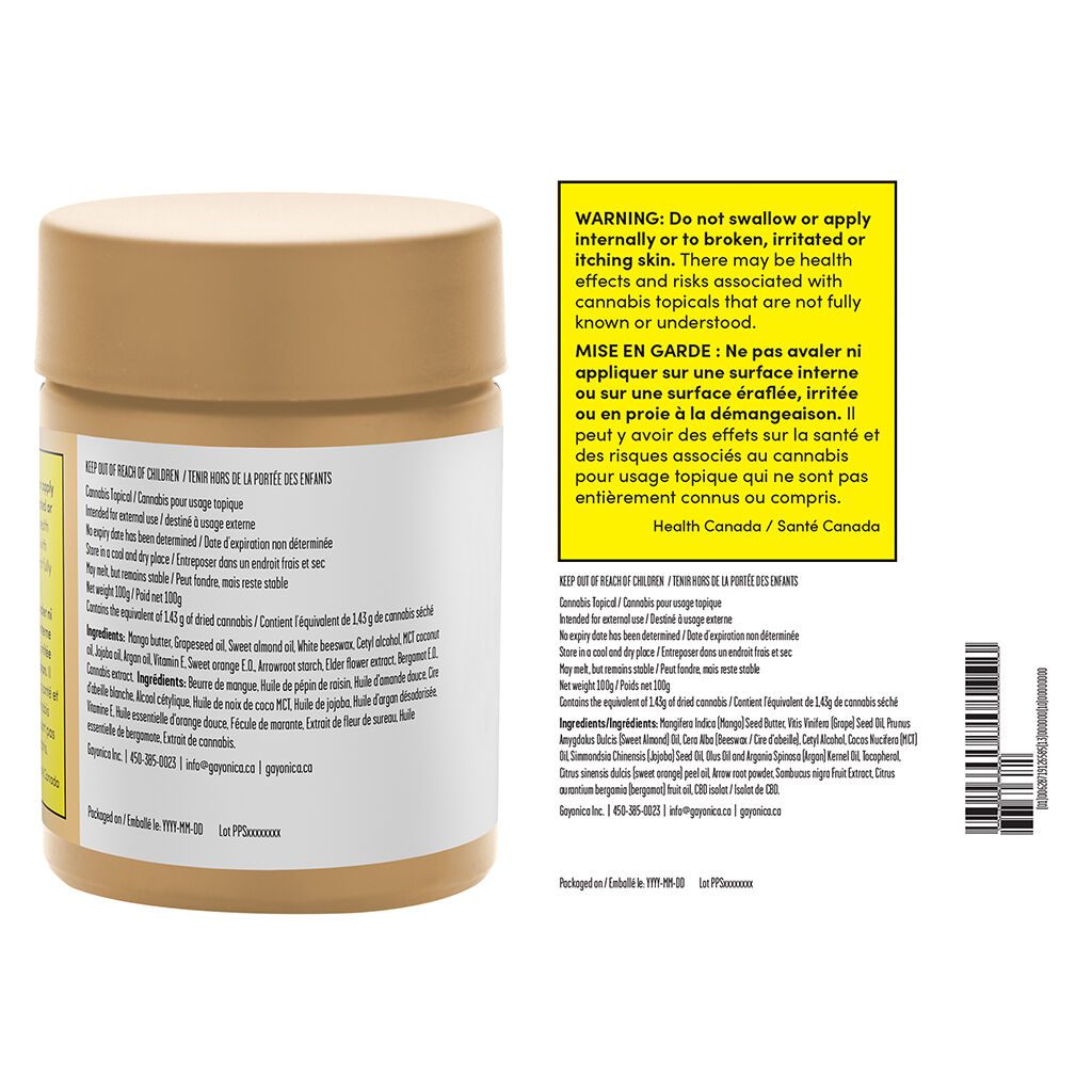 Extra Strength CBD Body Butter Sweet Citrus <br>100g - Image 3