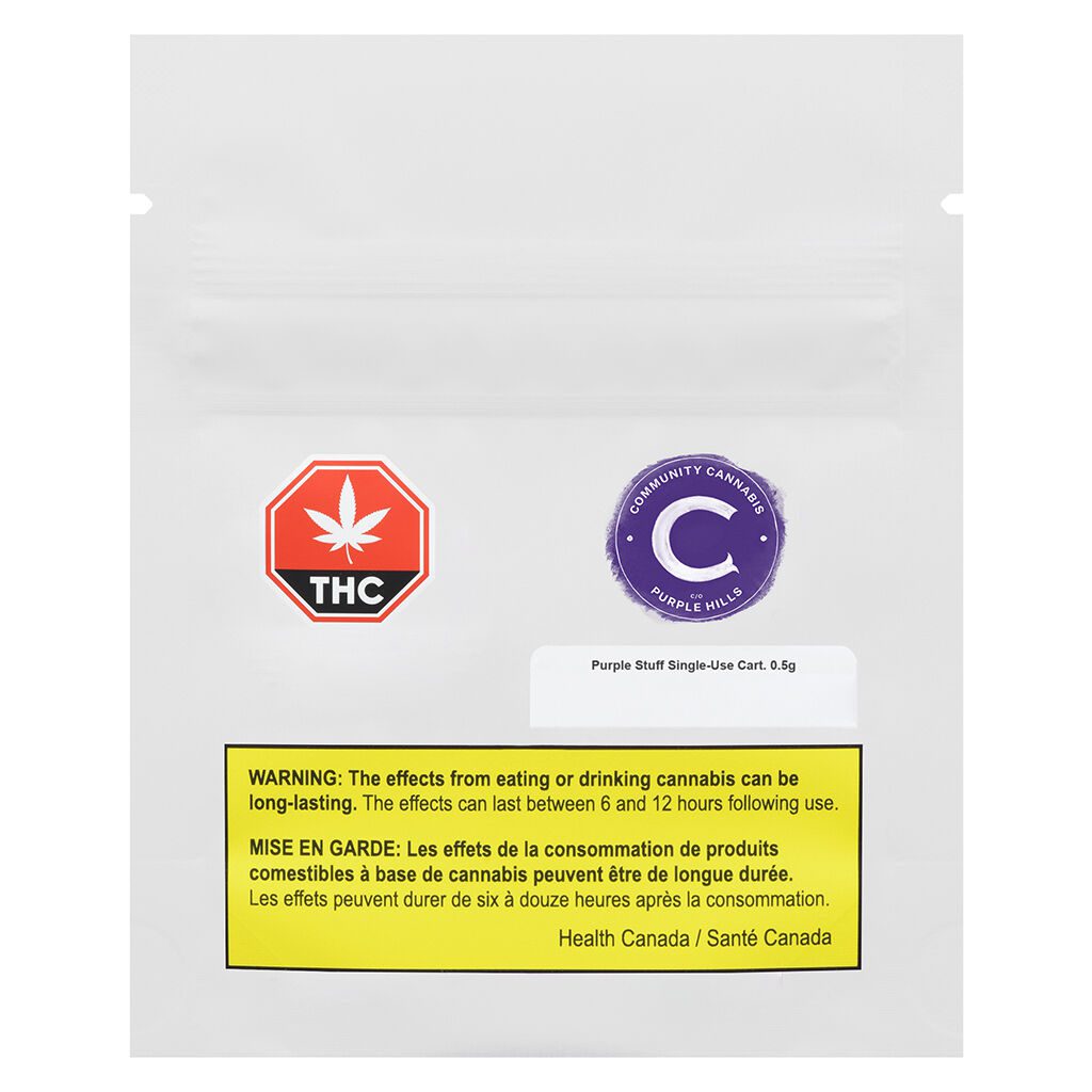 Purple Stuff Disposable Pen 0.5g <br>Indica <br>85.0% | 5.00% Terps - Image 2