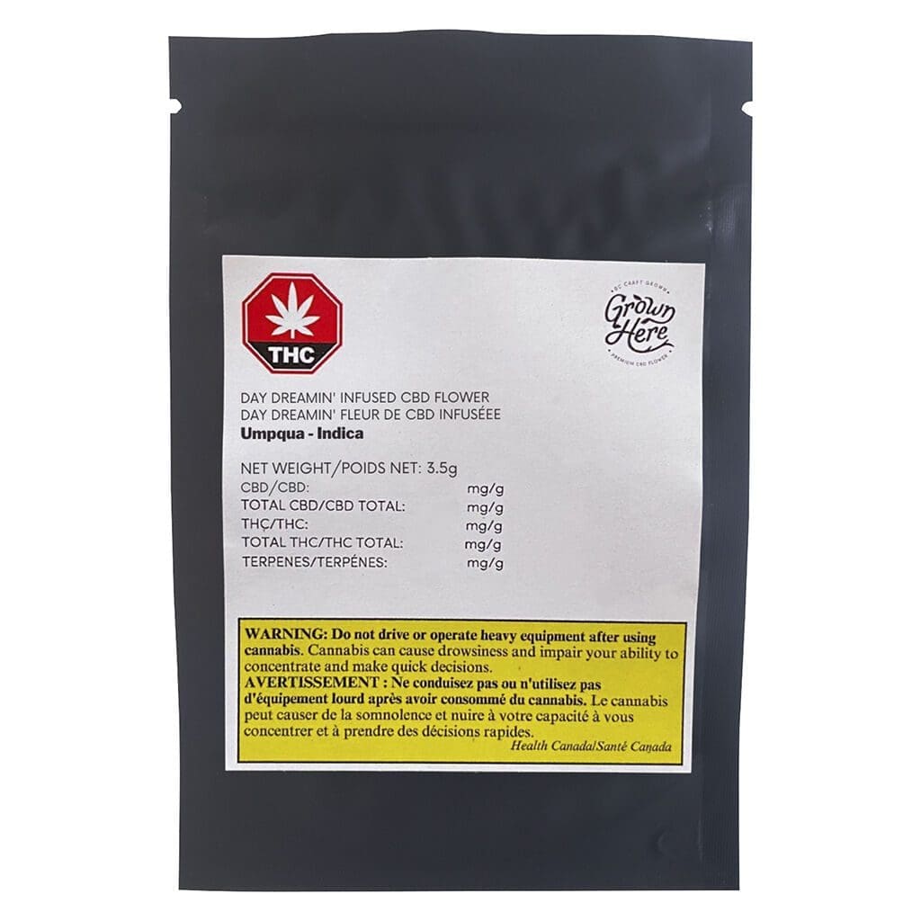 Day Dreamin' Infused CBD Flower 3.5g, 7g, 14g, 28g <br>CBD 19.46%-16.41% <br>2.37%-1.88% Terps - Image 2