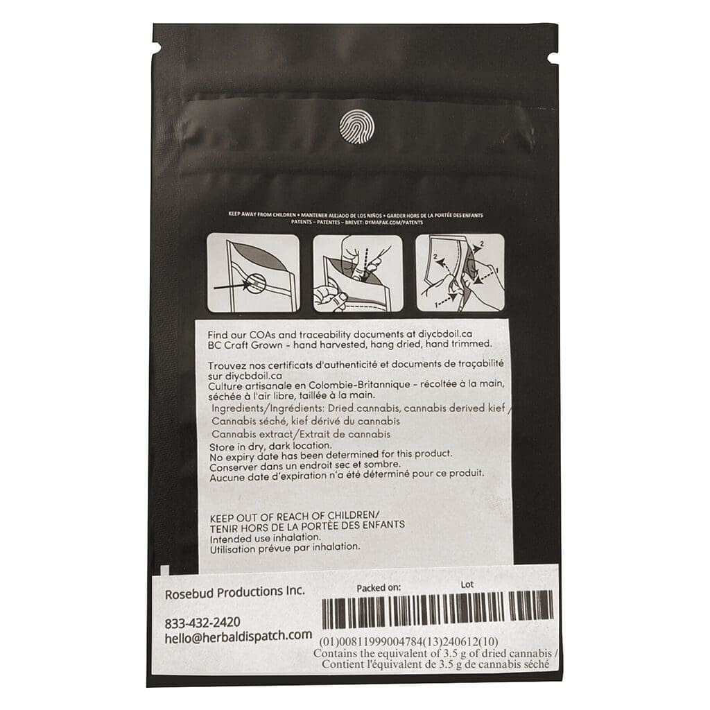Day Dreamin' Infused CBD Flower 3.5g, 7g, 14g, 28g <br>CBD 19.46%-16.41% <br>2.37%-1.88% Terps - Image 3