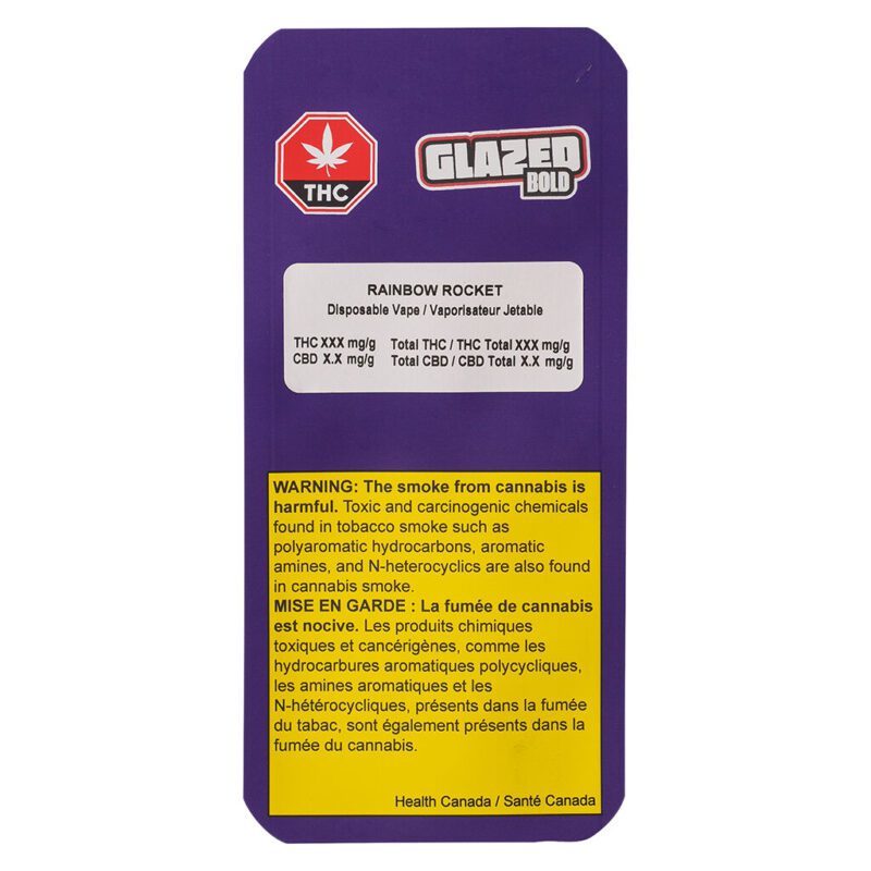Rainbow Rocket AIO Disposable 1g <br>Sativa <br>88.5% - Image 2