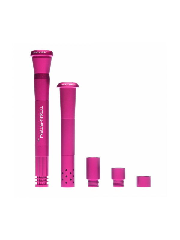 Adjustable Length Metal Downstem Pink