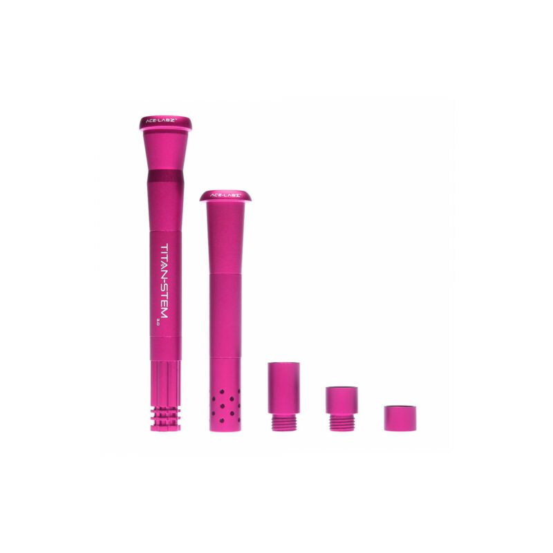 Adjustable Length Metal Downstem Pink