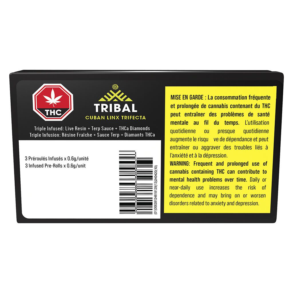 Tribal Cuban Linx Trifecta 3x0.5g Pre-Rolls Montrose Cannabis