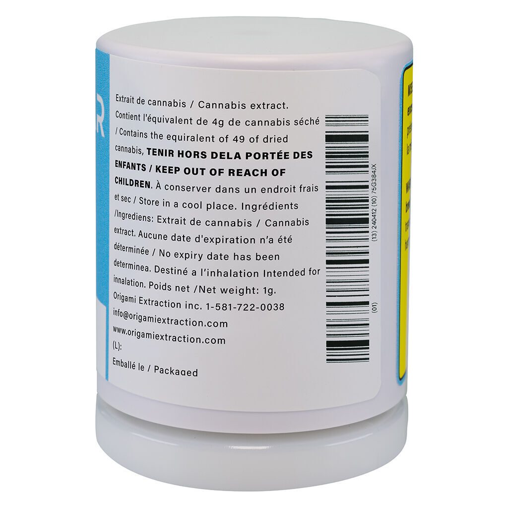 Bananium Live Hash Rosin 1g <br>Hybrid <br>THC 69.3% | CBG 3.91% | CBC 1.88% <br>11.75% Terps - Image 3