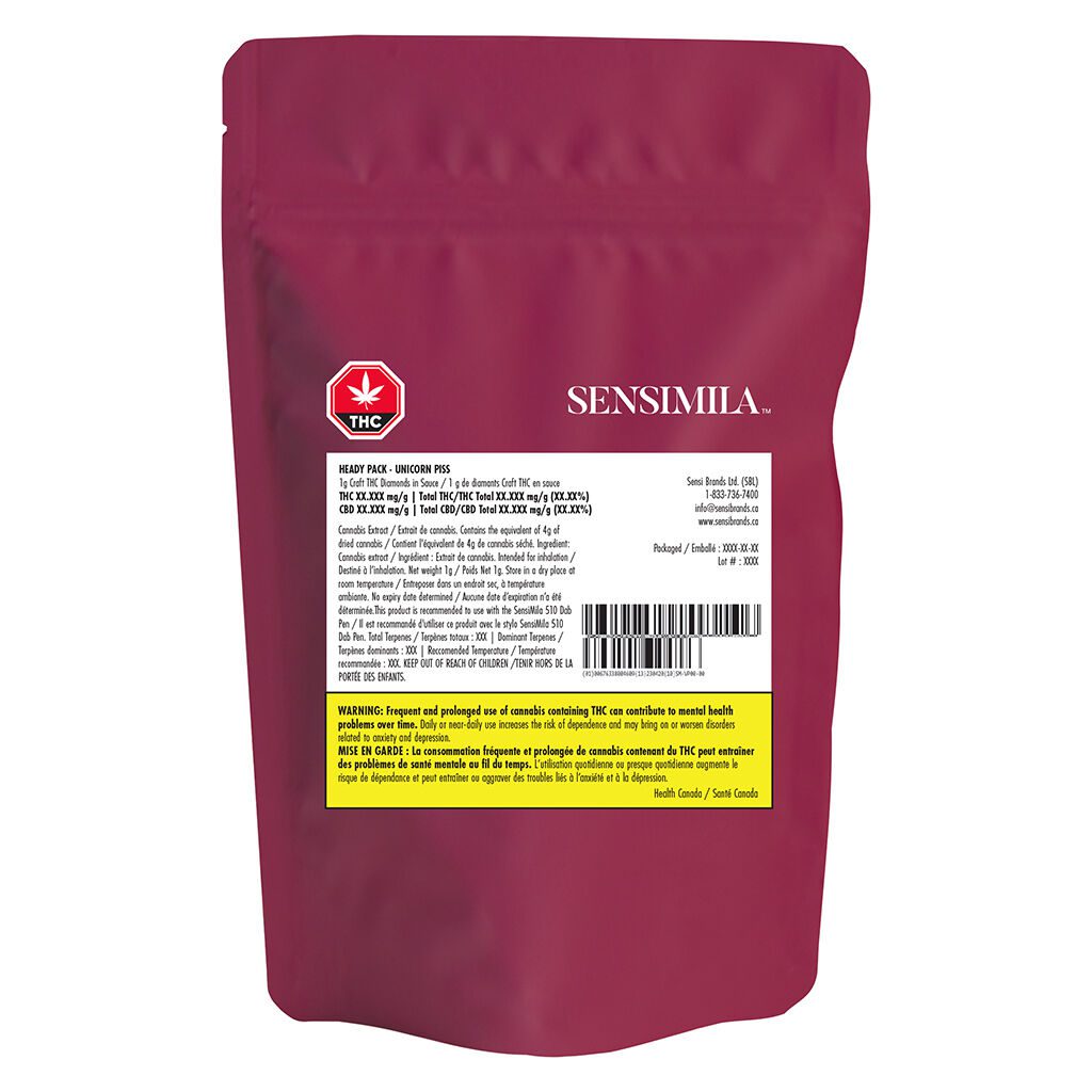 Heady Pack - Diamonds in Sauce (Unicorn Piss) 1g <br>Hybrid <br>88% - Image 3