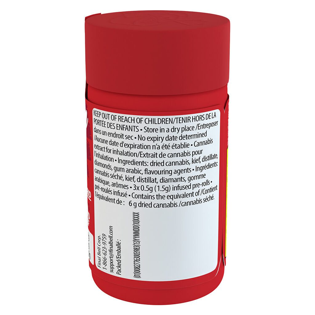 Baby Jeeter Apples and Bananas Infused Pre-Rolls 3 Pack <br>Hybrid <br>38.1% - Image 3