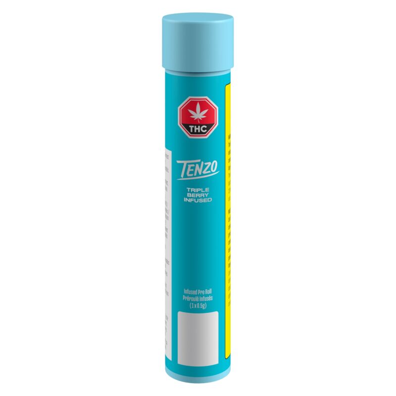 Triple Berry Infused Pre-Roll Single <br>Hybrid <br>39.3% - Image 2