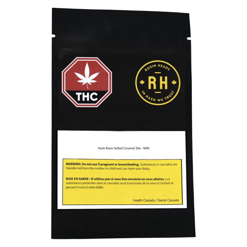Hash Rosin Salted Caramel Stix  Milk Chocolate <br>1 Pack <br>10mg - Image 2
