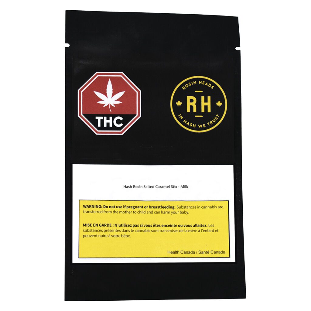 Hash Rosin Salted Caramel Stix Milk Chocolate <br>1 Pack <br>10mg - Image 2
