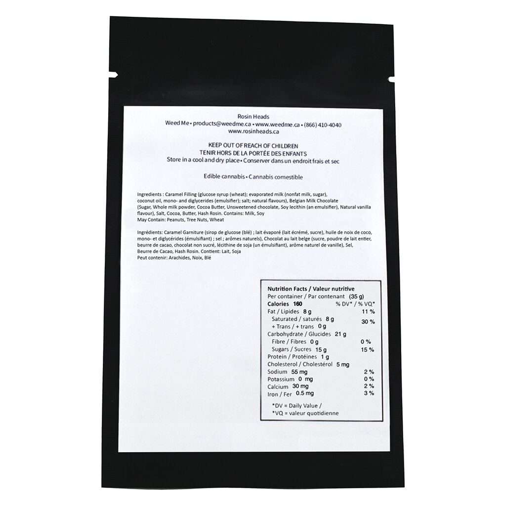 Hash Rosin Salted Caramel Stix Milk Chocolate <br>1 Pack <br>10mg - Image 3