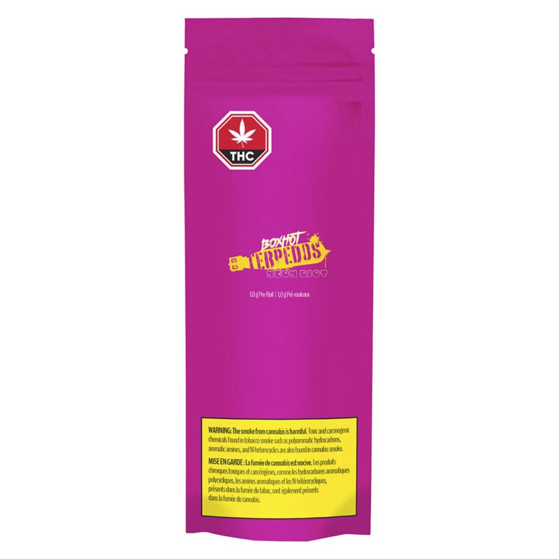Terpedos Neon Riot Pre-Roll - Single <br>Sativa <br>23.5% - Image 2