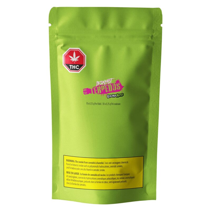 Terpedos Electric Apple Pre-Rolls 10 Pack <br>Sativa <br>22.8% - Image 2