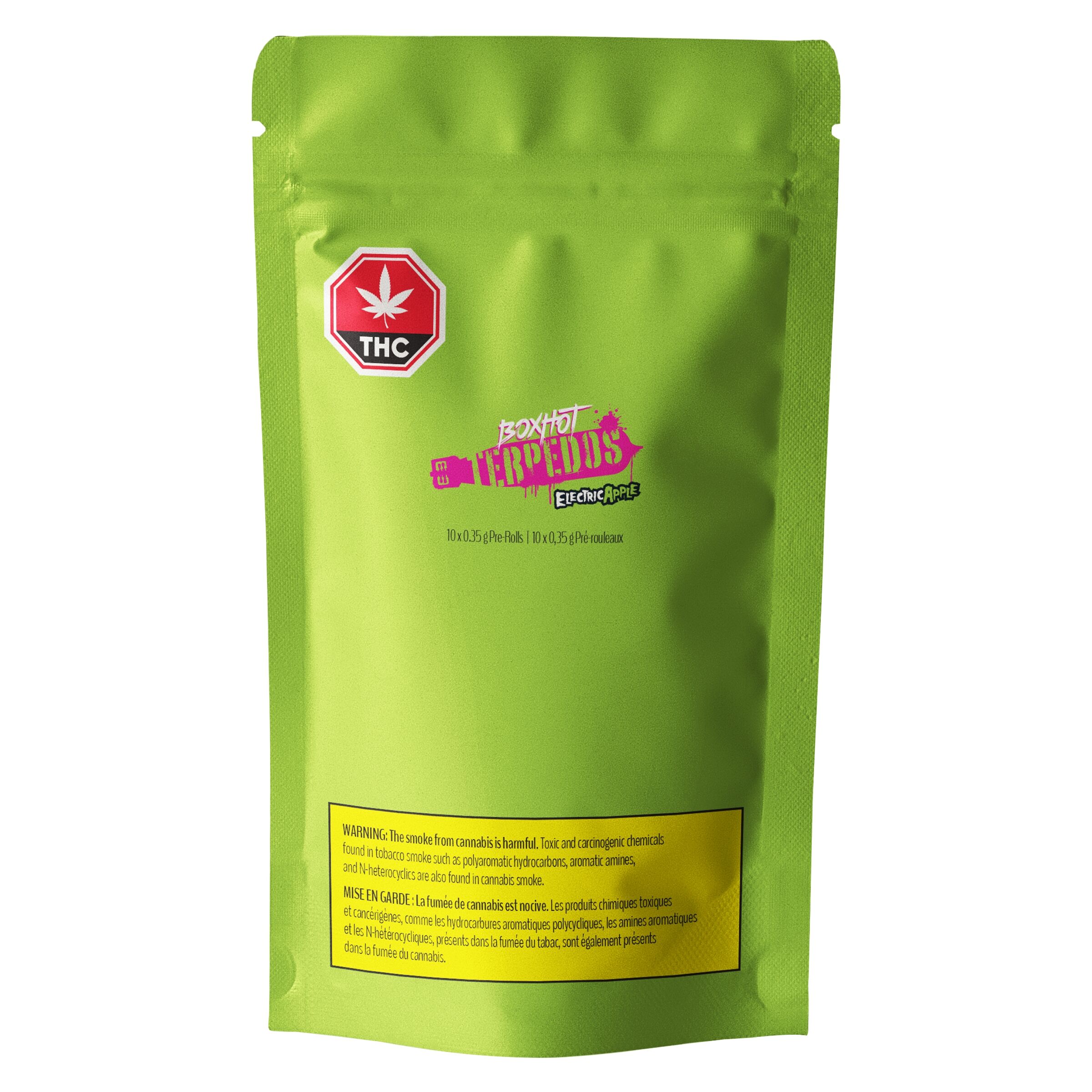 Terpedos Electric Apple Pre-Rolls 10 Pack <br>Sativa <br>22.8% - Image 2