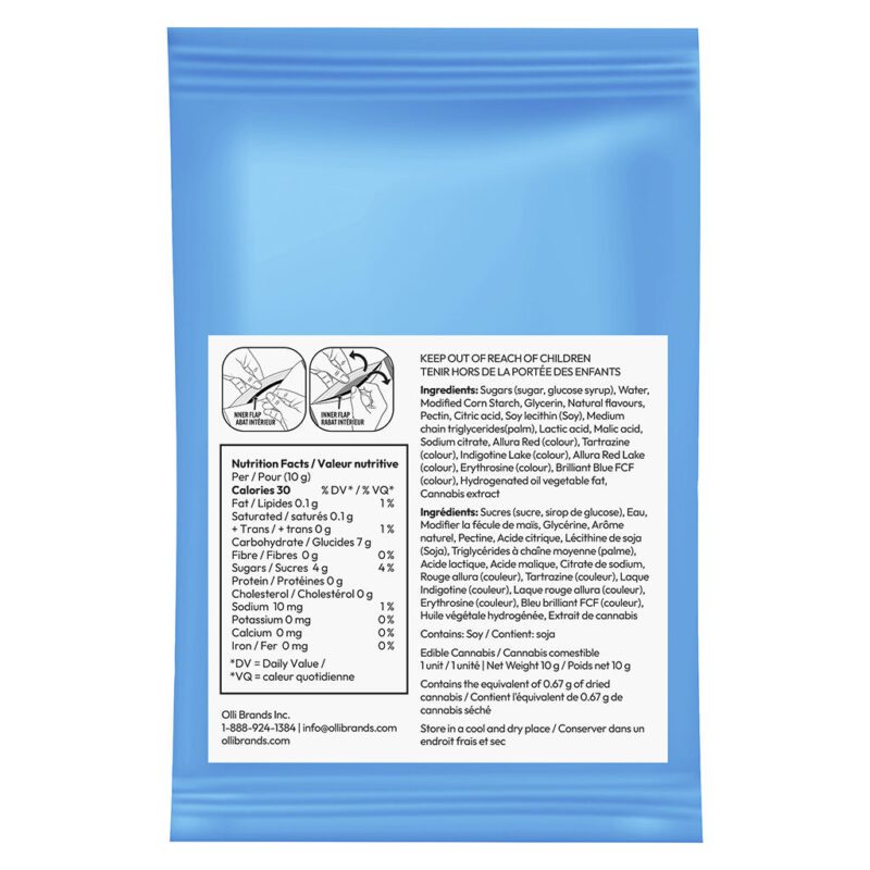 3:1 Sour Razzy Pink Lemonade CBG/THC 1 Pack Soft Chews <br>Sativa <br>CBG 30mg | THC 10mg - Image 3