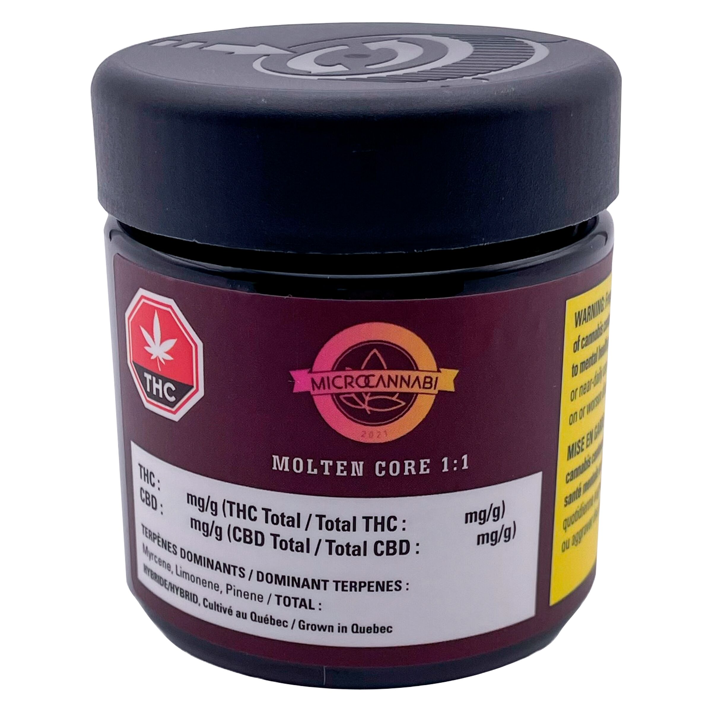 Molten Core 1:1 3.5g <br>Hybrid <br>THC 10.3% | CBD 12% <br>1.81% Terps - Image 2