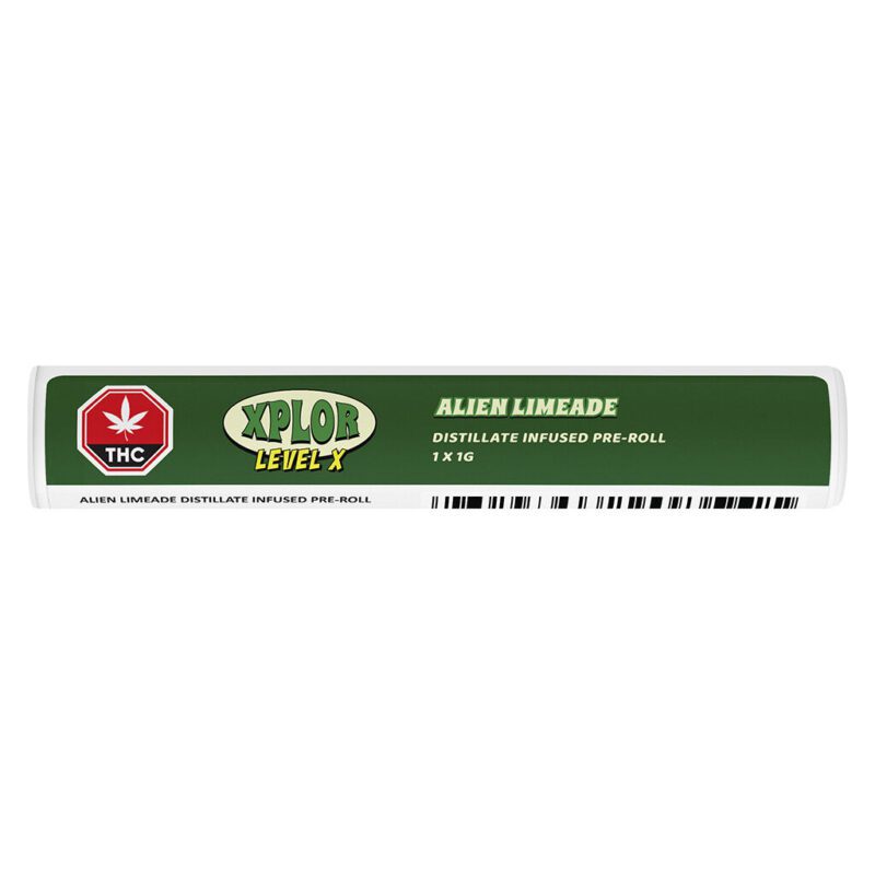 Alien Limeade Distillate Infused Pre-Roll - Single <br>Indica <br>41.8% - Image 2