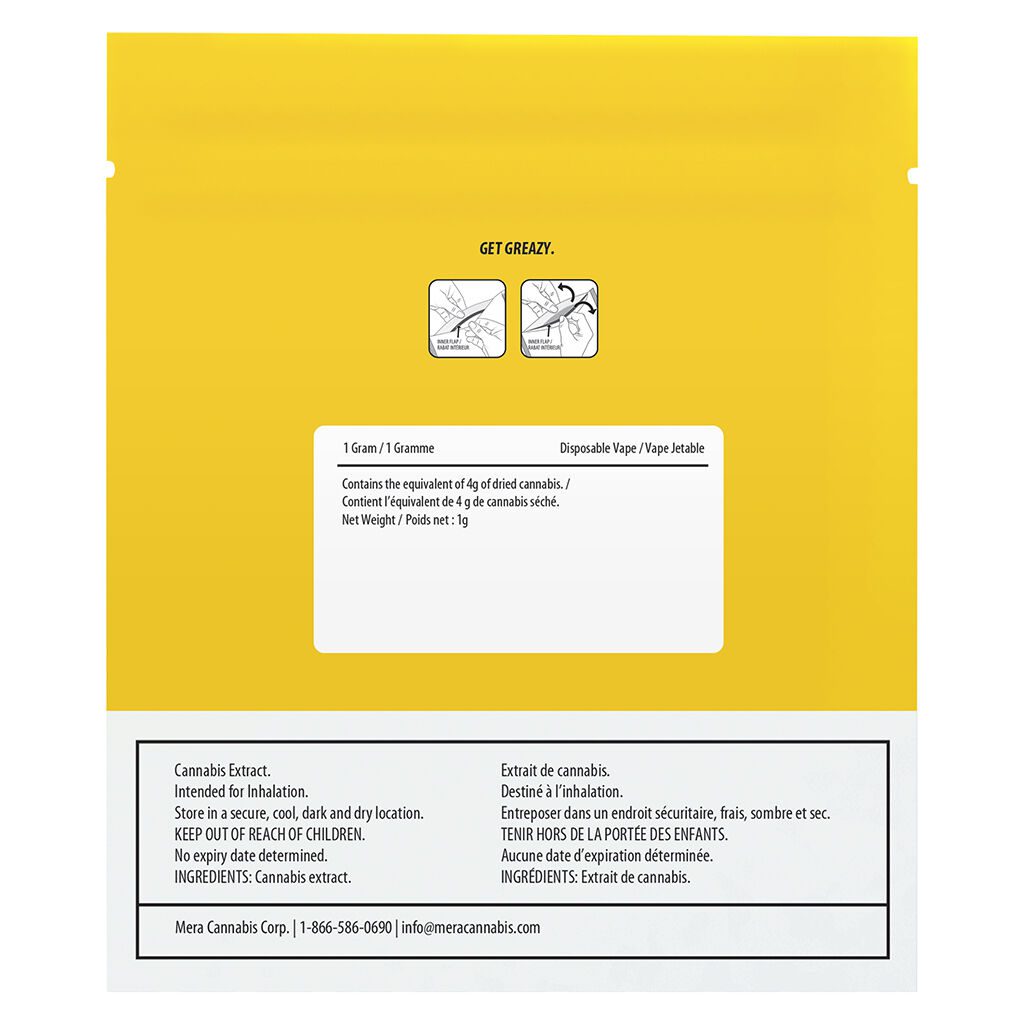 Peach Panther Liquid Diamonds All-In-One Disposable 1g <br>Hybrid <br>95.7% - Image 3