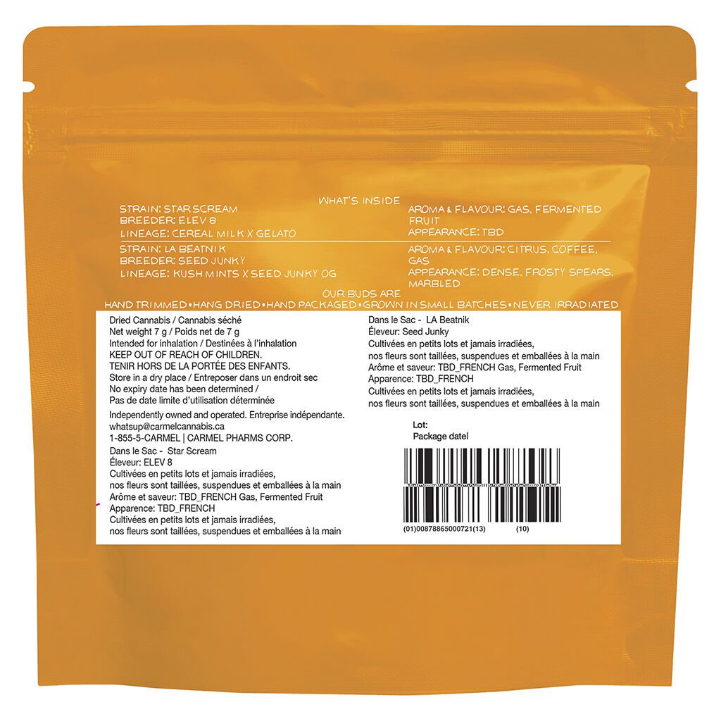 Two Pack: Orange Zushi & White Stank 7g <br>Indica <br>OZ 29.5% | WS 30.4% <br>OZ 2.54% | WS 2.41% Terps - Image 3