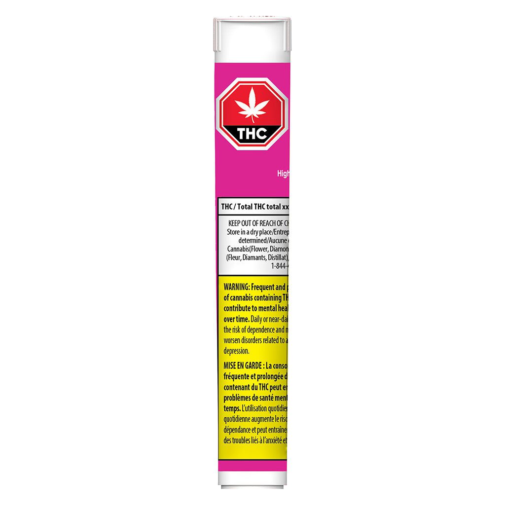 High Potency 50+ Diamond Infused Strawberry Ripple Pre-Rolls 3 Pack <br>Sativa <br>50% - Image 3