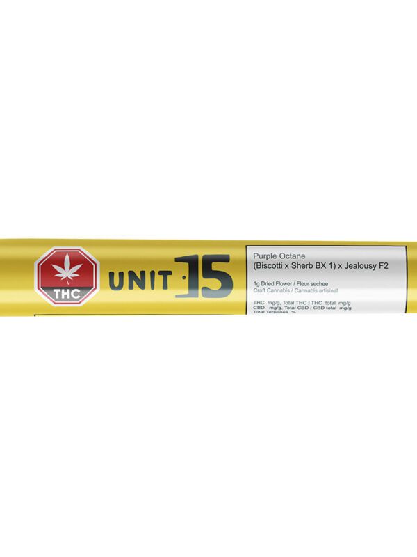 Unit 15 Purple Octane Single Pre-roll 1x1g Montrose Cannabis