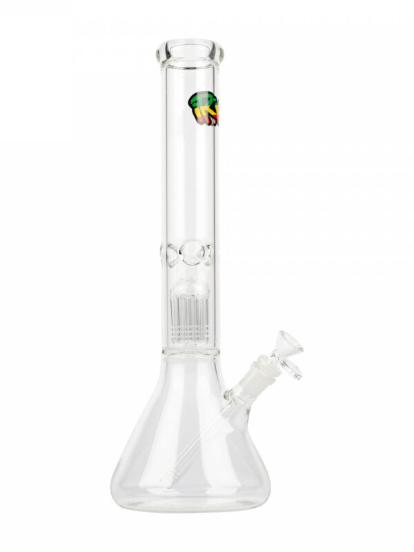 Dual Chamber Beaker Tube Bong with Perc