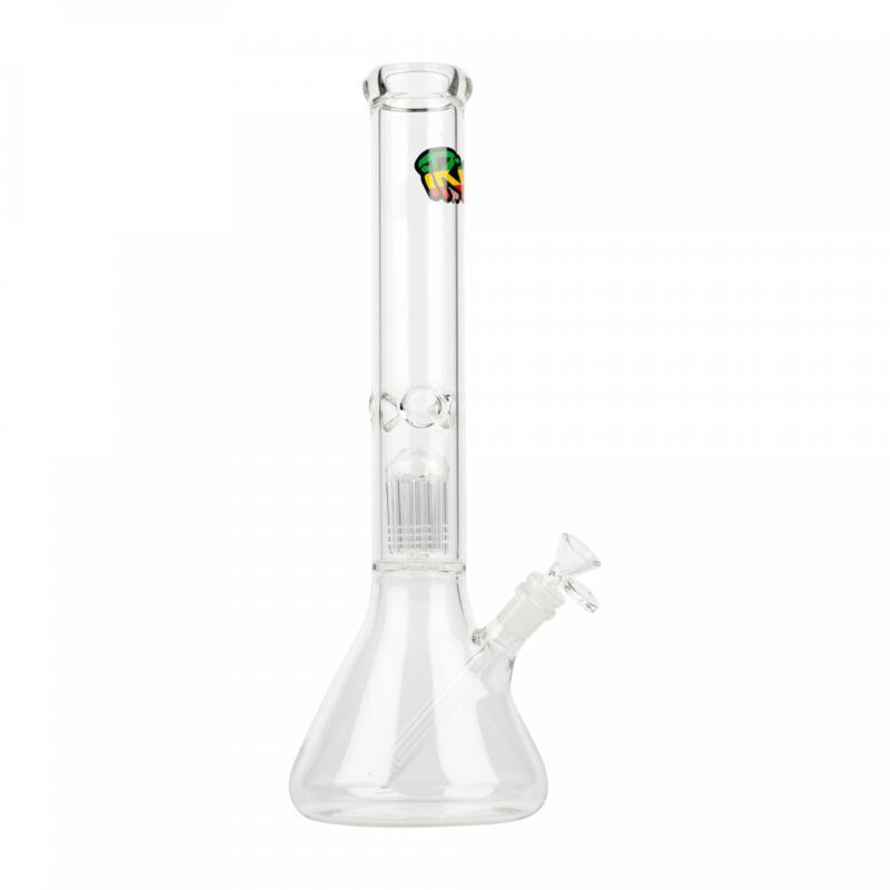 Dual Chamber Beaker Tube Bong with Perc