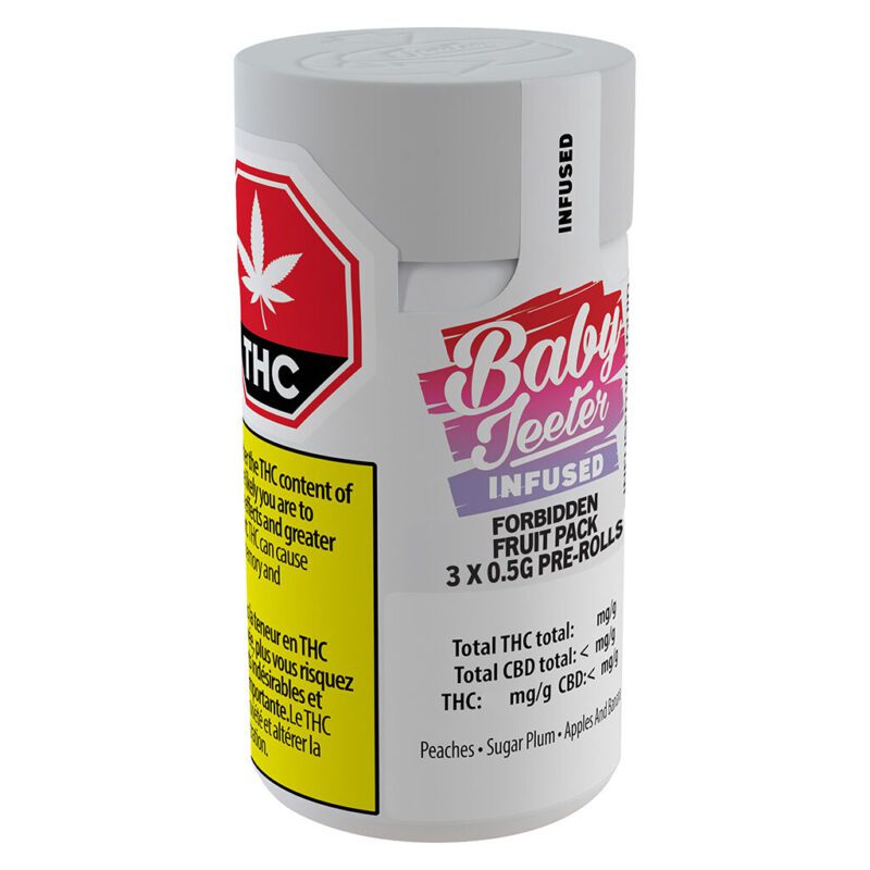 Baby Jeeter Forbidden Fruit Pack Pre-Rolls 3 Pack <br>Hybrid <br>38.1% - Image 2