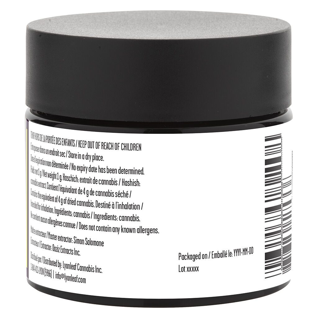 Curado Purple Octane Temple Ball Hash 1g Montrose Cannabis