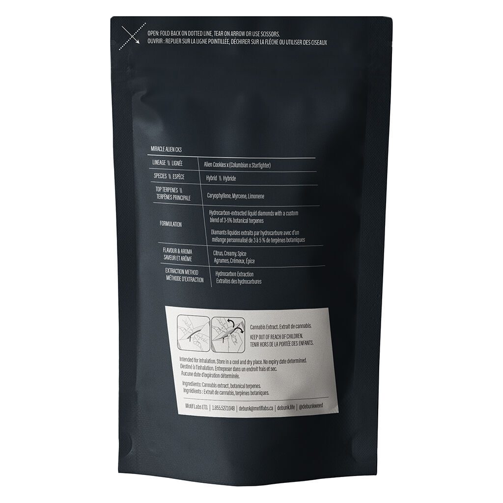 Miracle Alien CKS Liquid Diamond AIO Disposable 1g <br>Hybrid <br>96.4% - Image 3