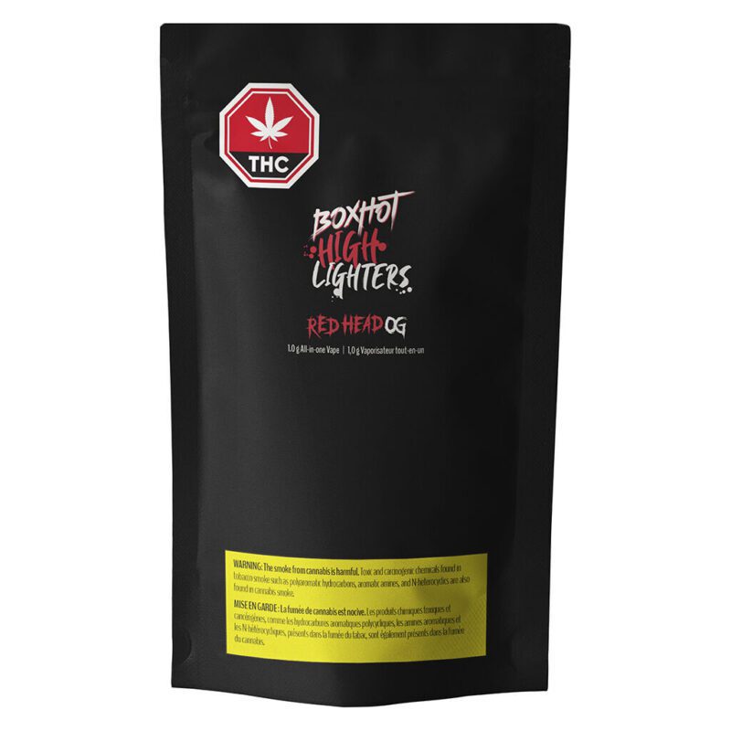 Highlighter Red Head OG AIO Disposable 1g <br>Sativa <br>92% - Image 2