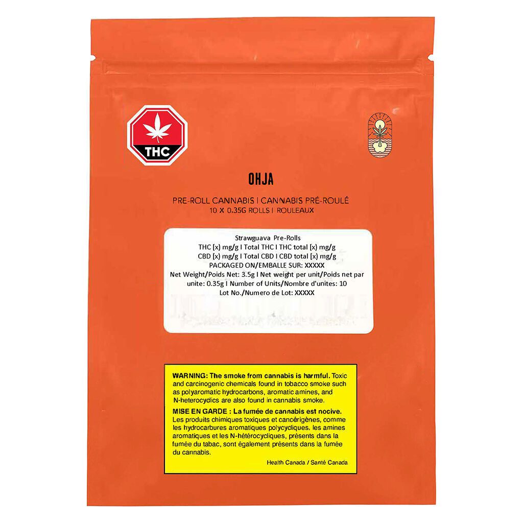 Strawguava Pre-Rolls 10 Pack <br>Hybrid <br>20.1% - Image 2