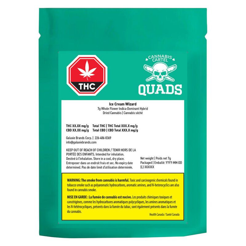 Cannabis Cartel Quads Ice Cream Wizard 7g Montrose Cannabis