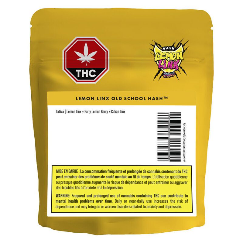 Nugz Lemon Linx Old School Hash 2g Montrose Cannabis