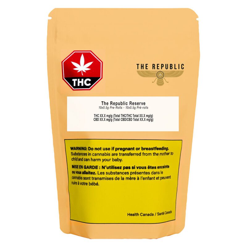 The Republic Reserve 25 Plus Pre-Rolls 10x5g Montrose Cannabis