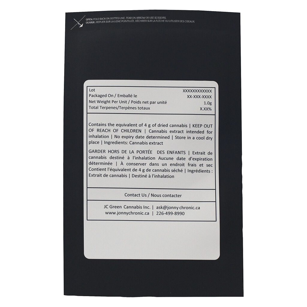 Jonny Chronic Live Resin Rotating Strain 1g Montrose Cannabis