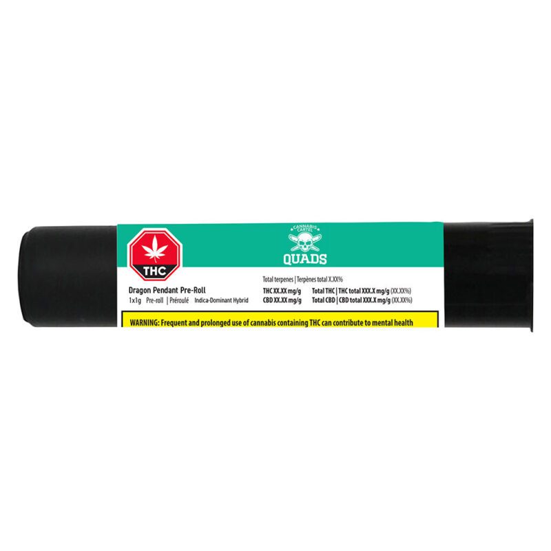 Cannabis Cartel Quads Dragon Pendant Pre-Roll 1x1g Montrose Cannabis