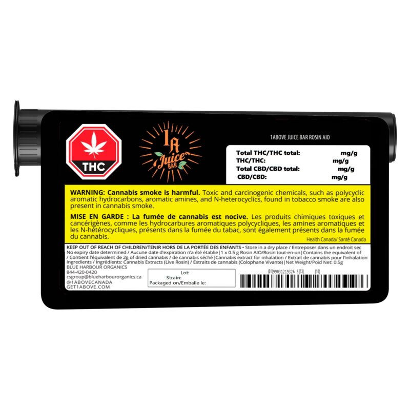 1Above Juice Bar Rosin AIO Dispoable 0.5g Montrose Cannabis
