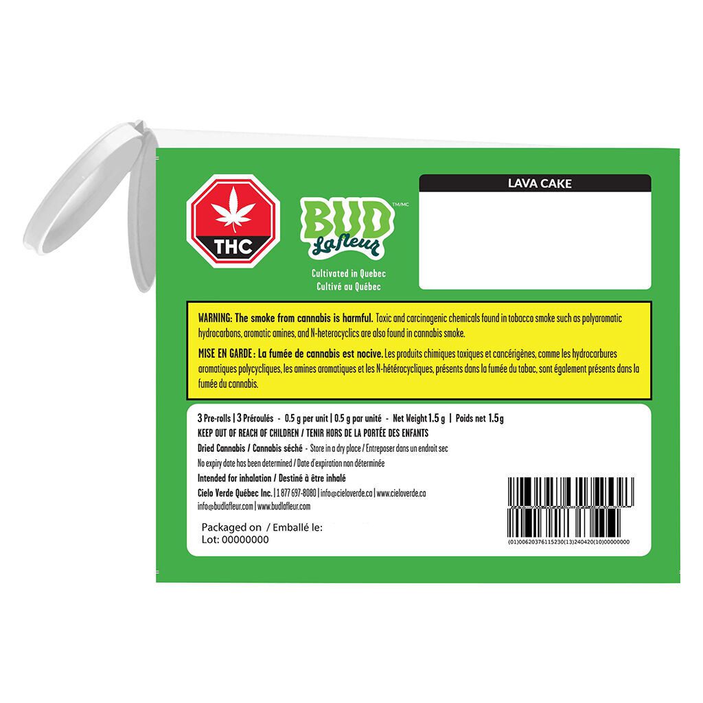Bud Lafleur Lava Cake 3 Pack Montrose Cannabis