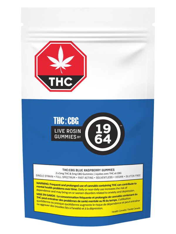 1964 Blue Raspberry THC:CBG Soft Chews x2 Montrose Cannabis