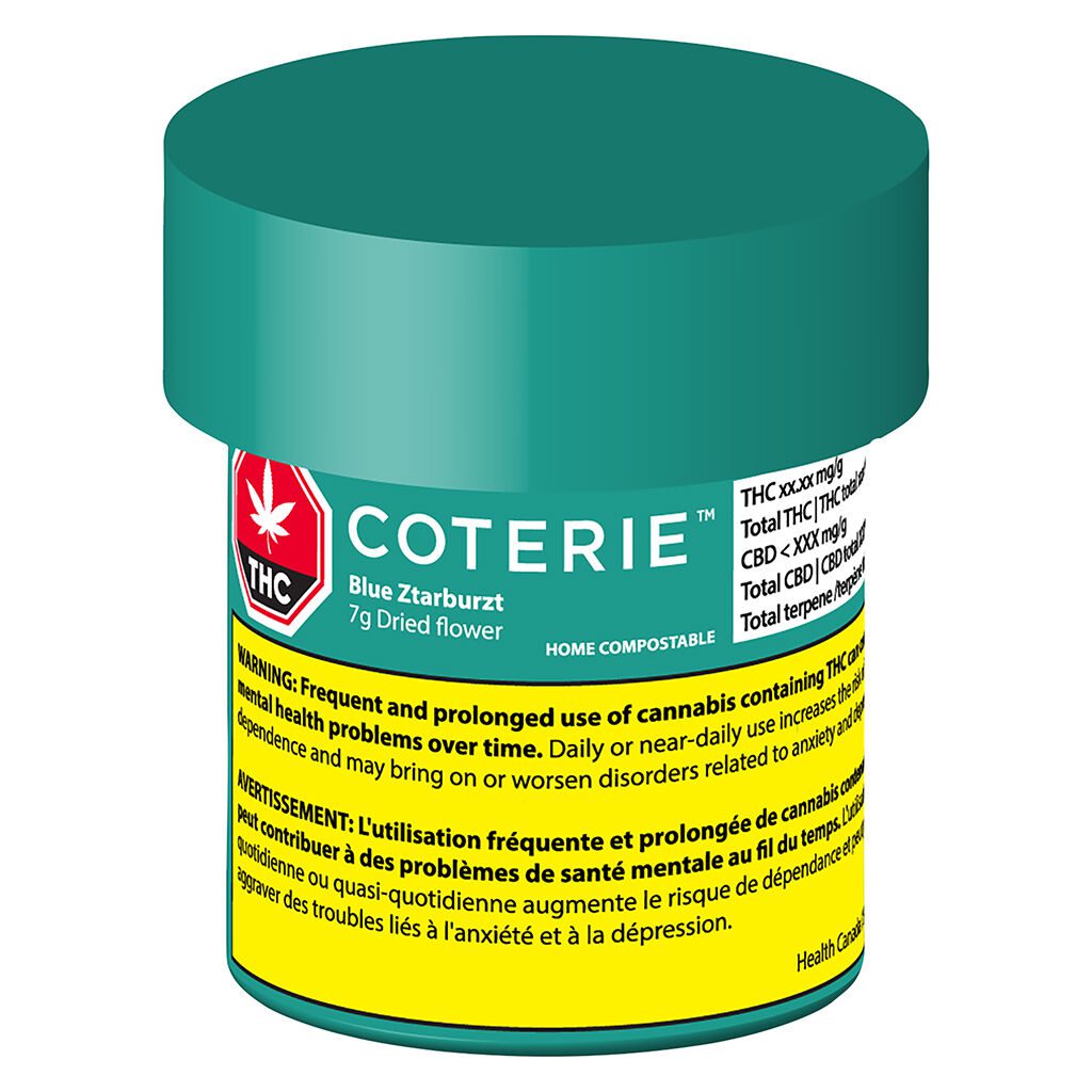 Coterie Blue Ztarburzt 7g Montrose Cannabis
