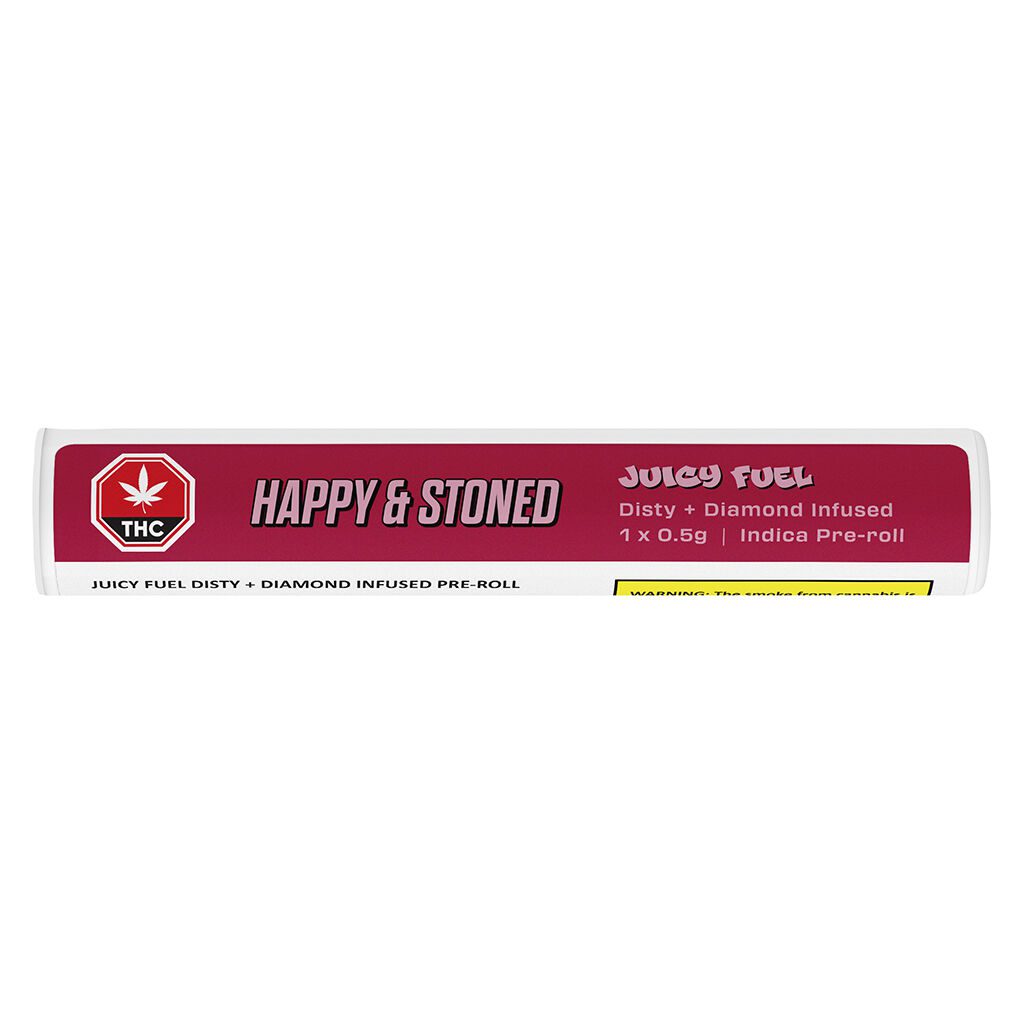 Happy and Stoned Juicy Fuel Disty+Diamonds Infused Single Montrose Cannabis
