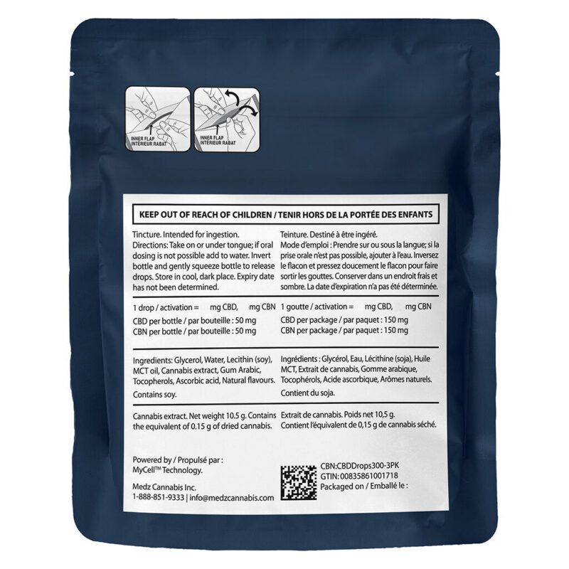 CBN:CBD Drops <br>300mg <br>9ml - Image 3