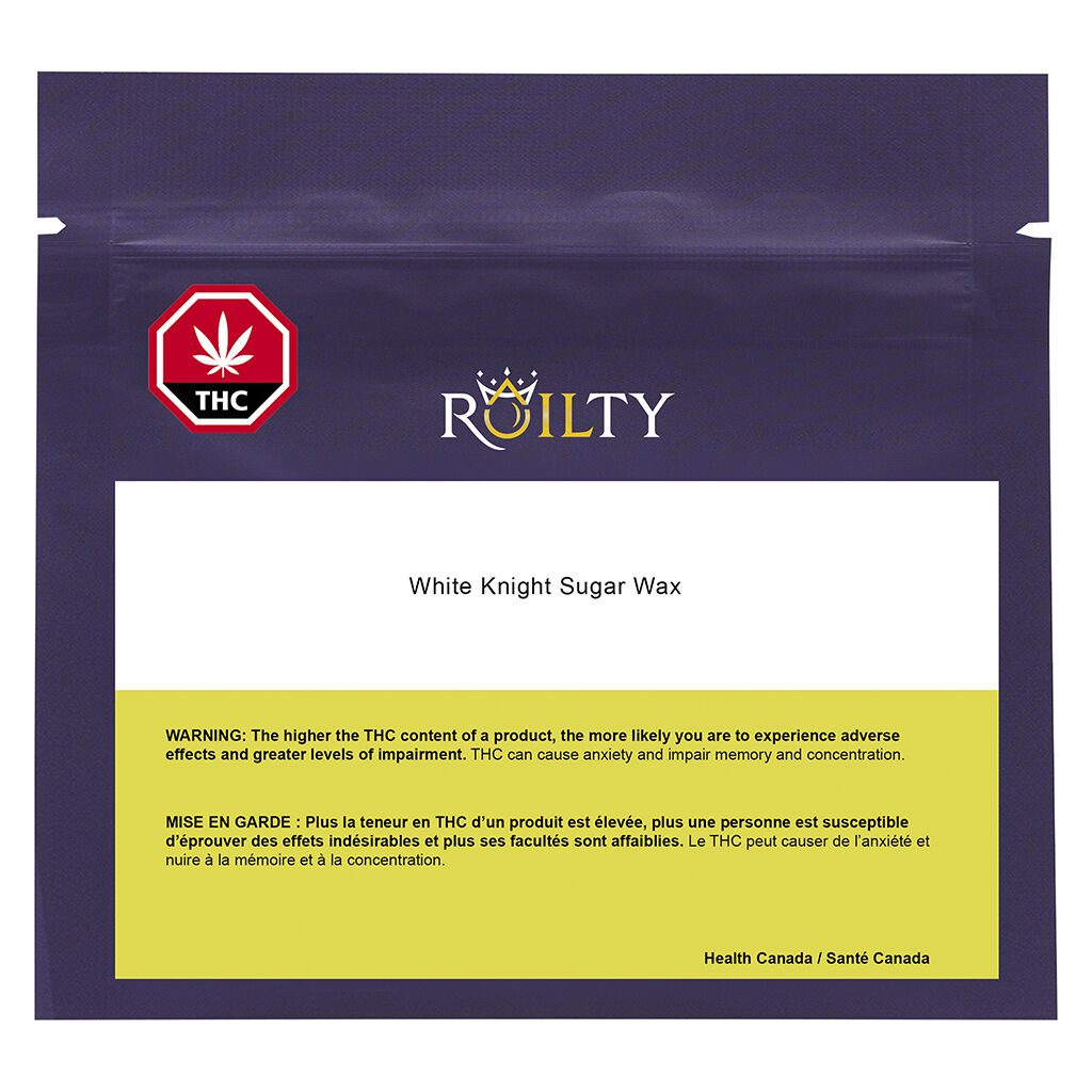 Roilty White Knight Sugar Wax 1g Montrose Cannabis
