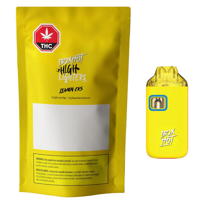 Highlighters Lemon CKS Disposable Vape 1g <br>Sativa <br>92.0% - Image 4