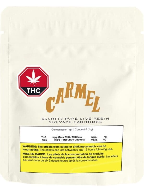 Carmel Slurty3 Pure Live Resin 510 1g Montrose Cannabis