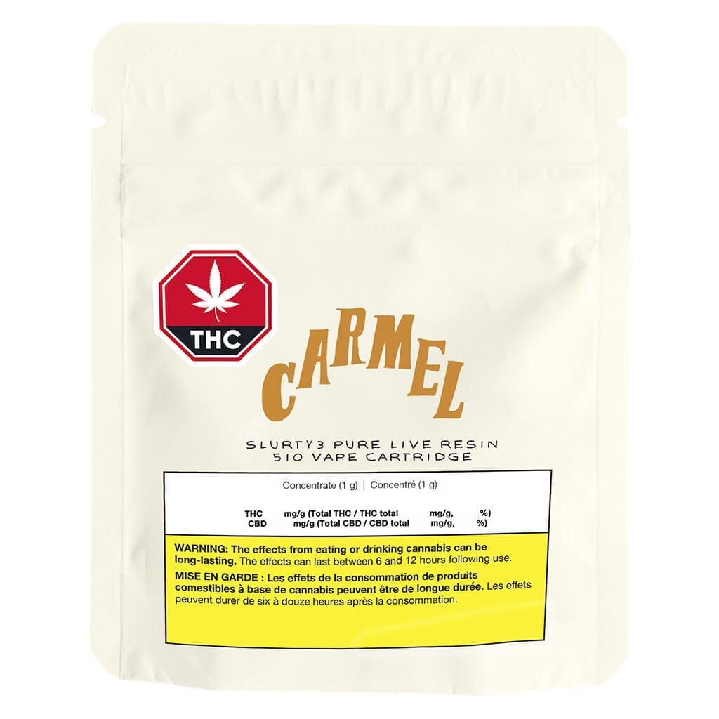 Carmel Slurty3 Pure Live Resin 510 1g Montrose Cannabis